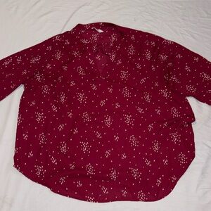 Women’s blouse was thrifted